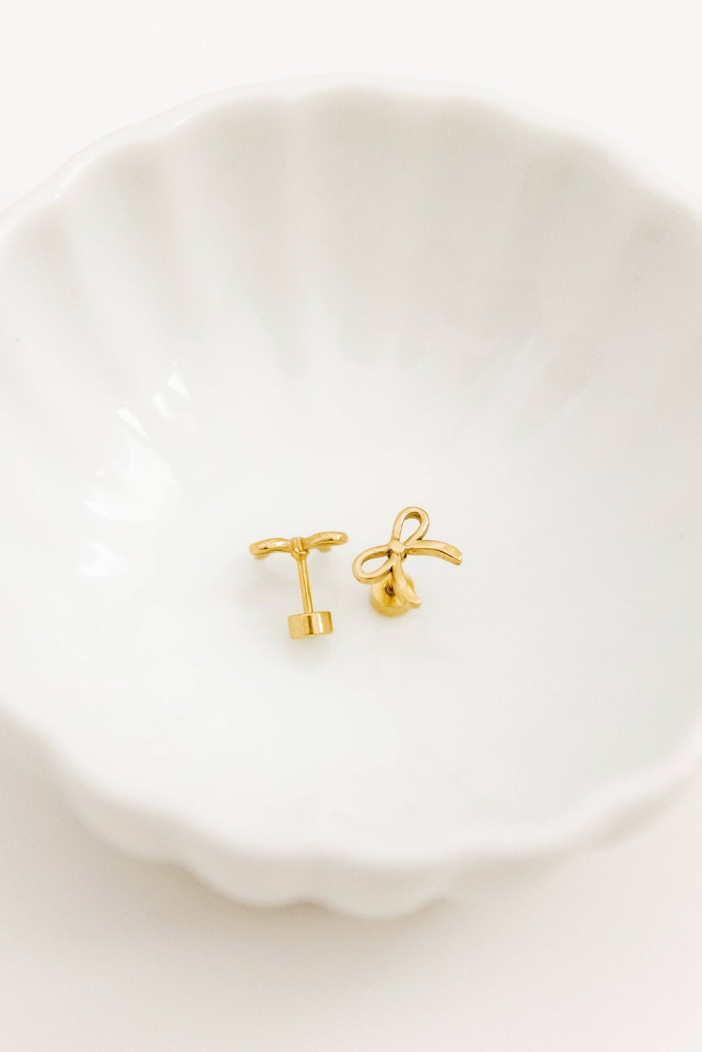 Screwback Stud Earrings - Sadie - Gold