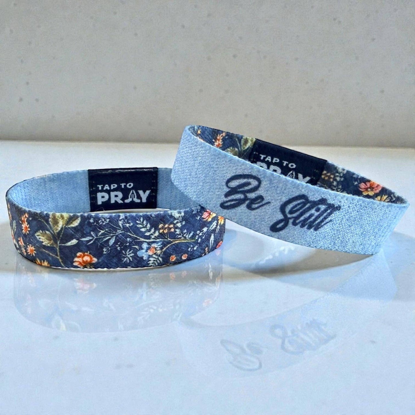 Tap To Pray® Wristband – Wildflower - Be Still