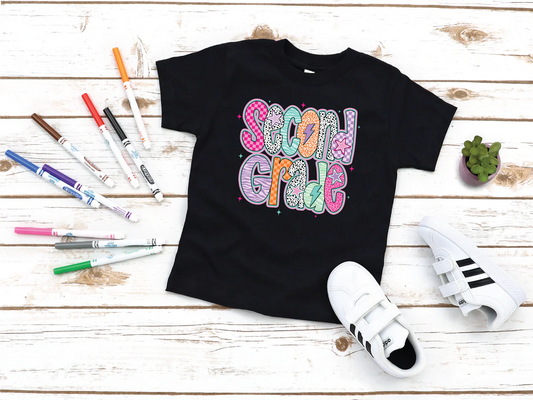 Doodle Second Grade Back to School Tee - Milly's Boutique