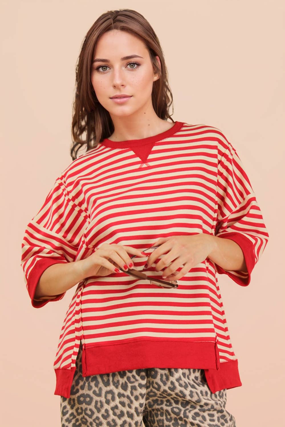 Tinley Oversized Stripe Top