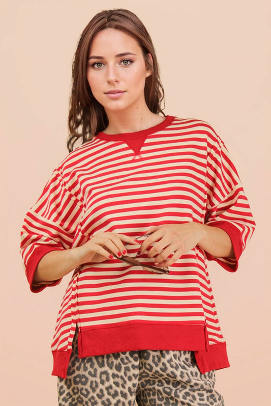 Tinley Oversized Stripe Top