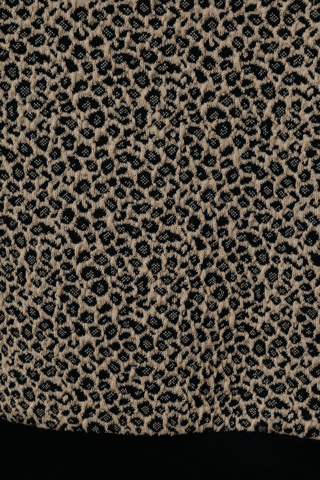 Animal Print Puff Sleeve Top