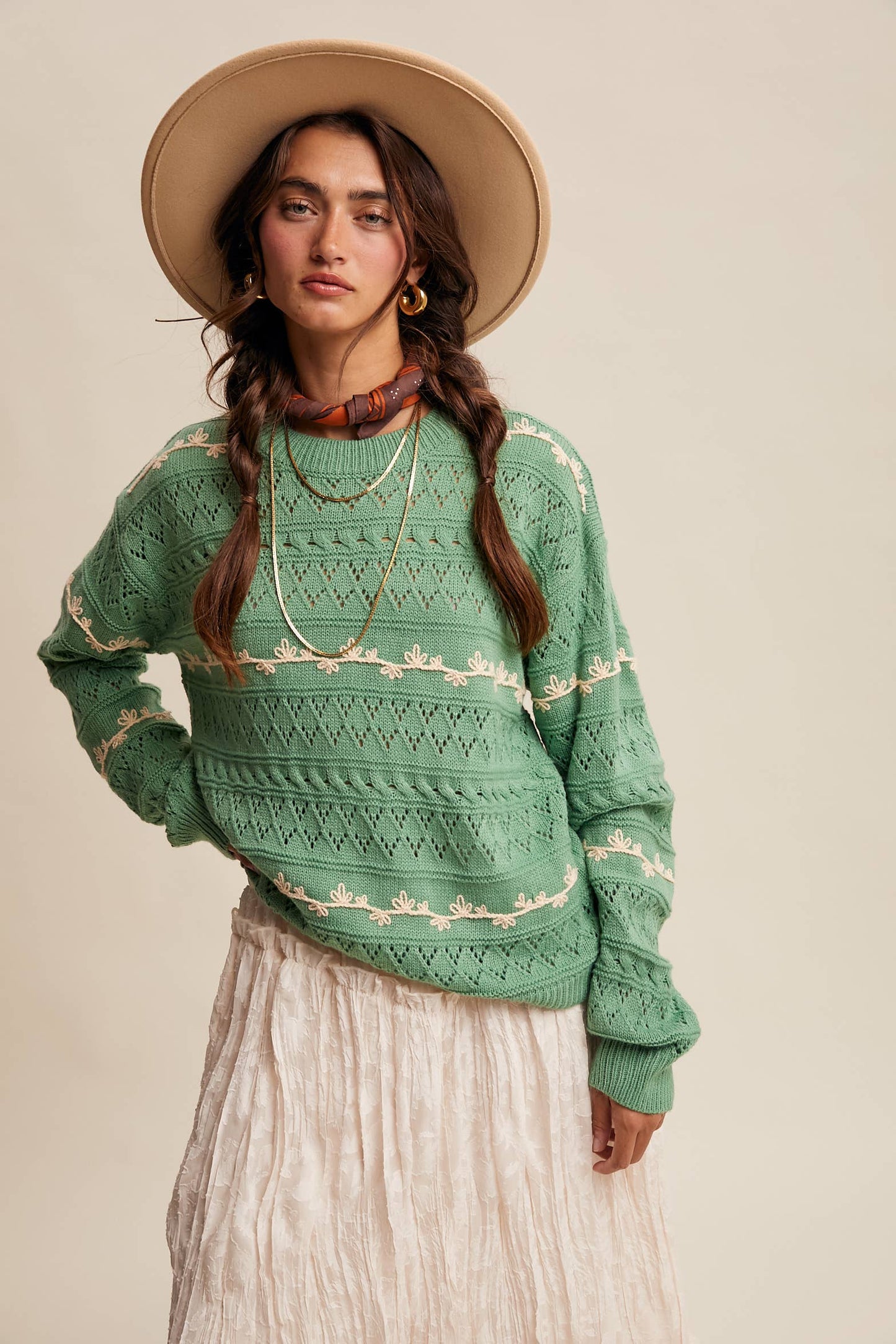 Lauren Embroidered Sweater