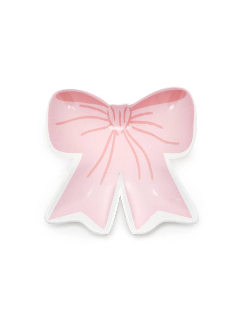Pink Bow Trinket & Jewelry Tray