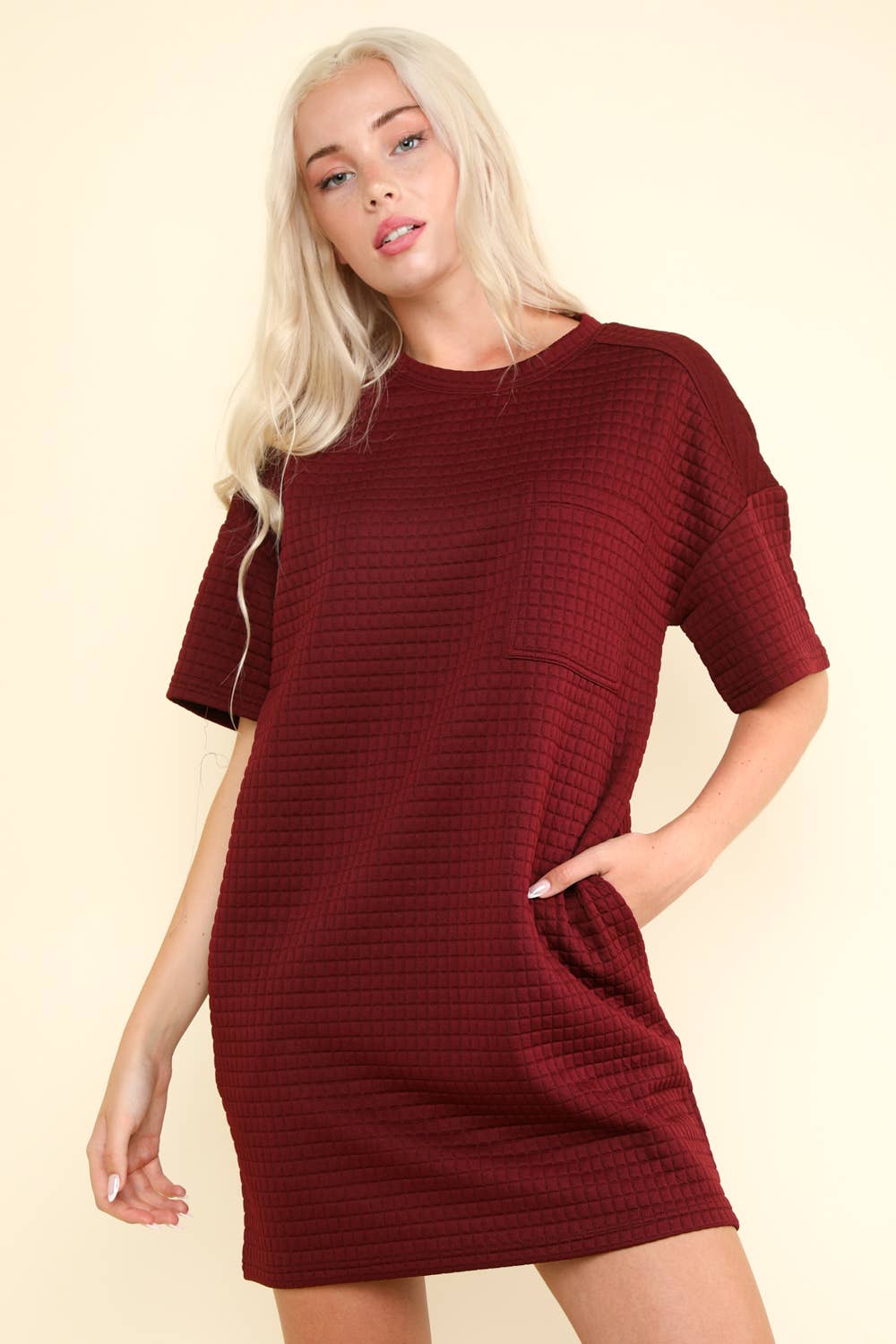 Grace Quilted Shift Dress