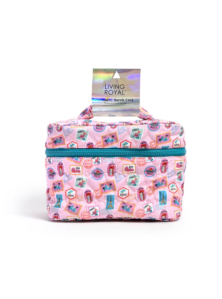 Metallic Hot Pink Makeup Bag