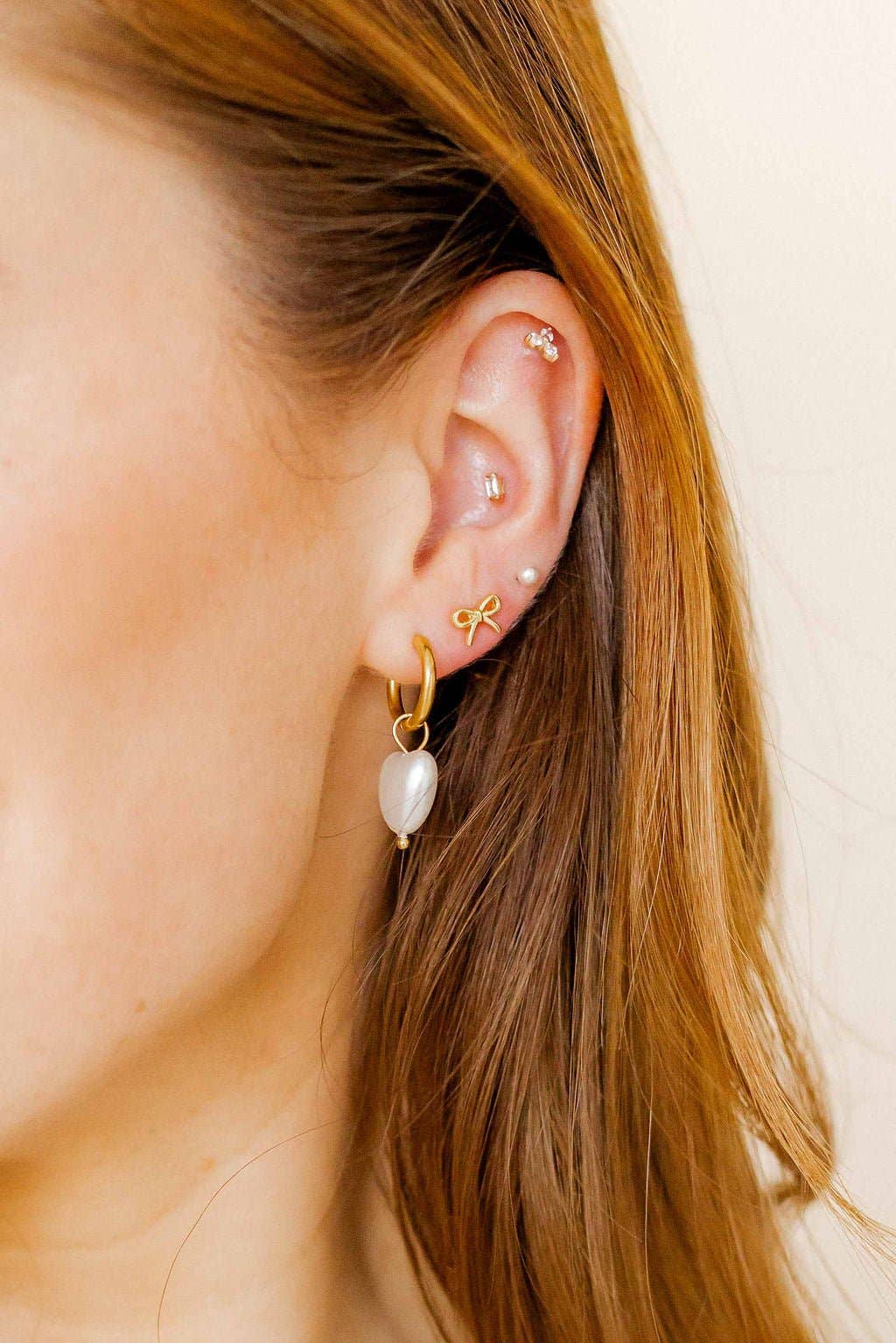 Screwback Stud Earrings - Sadie - Gold