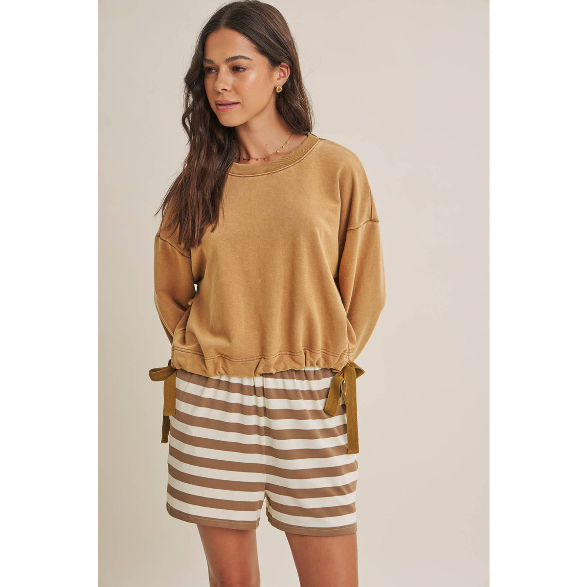 Soft Faded Mineral Washed Sweatshirt
