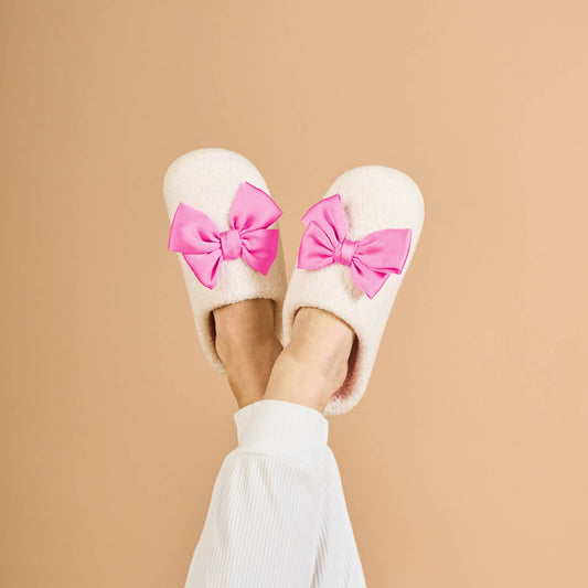 Betty Bow Fuzzy Slippers