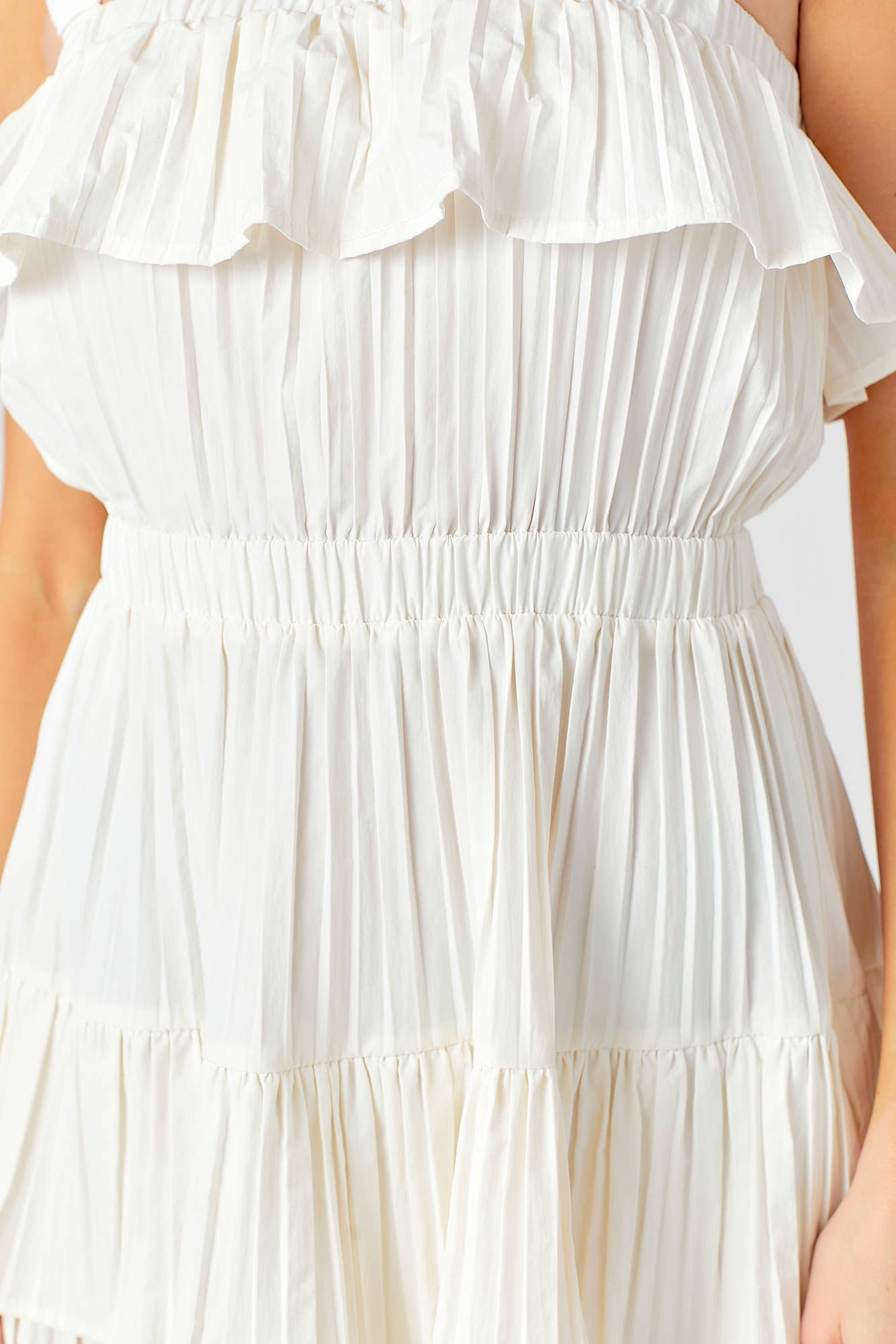 Vanessa Pleated Tiered Dress