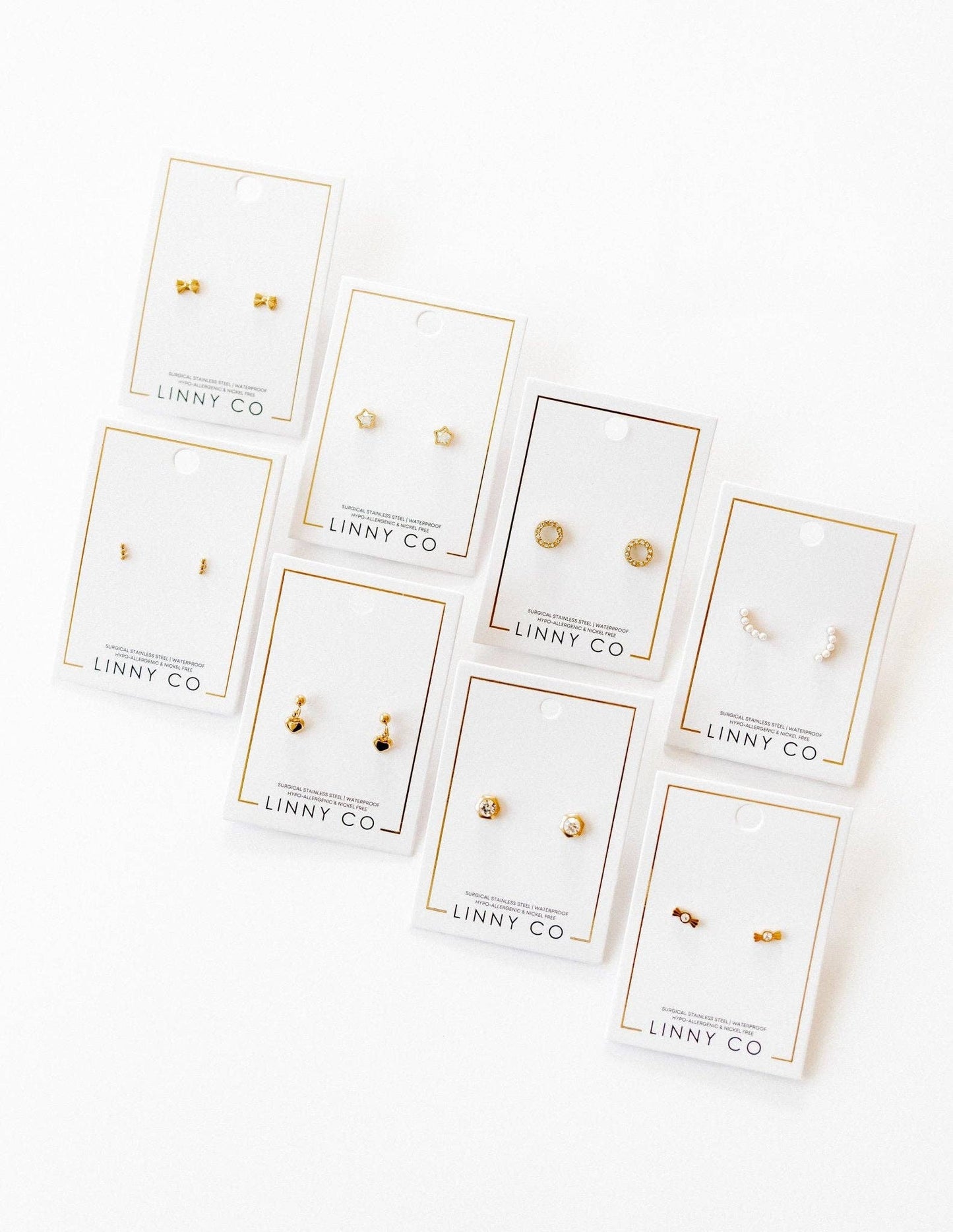 Screwback Stud Earrings - Millie Heart