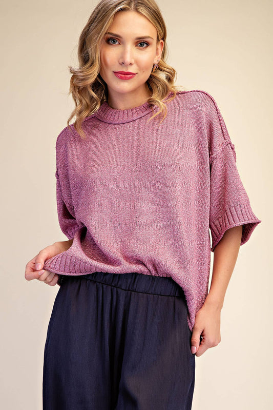 The Lurex Metallic Sweater