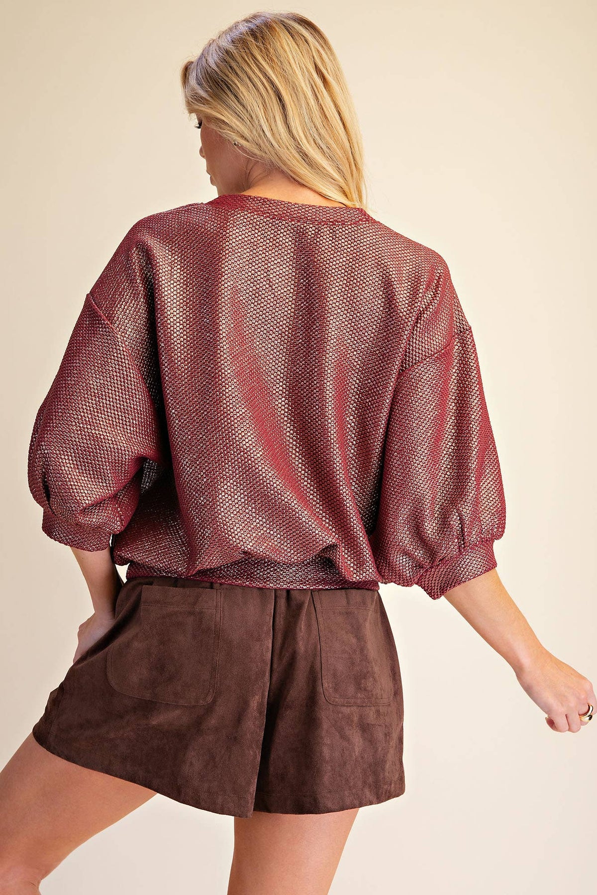 The Glam Metallic Sweatshirt