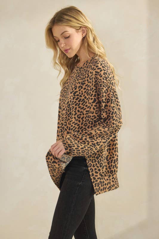 Mariah Animal Print Plus Top