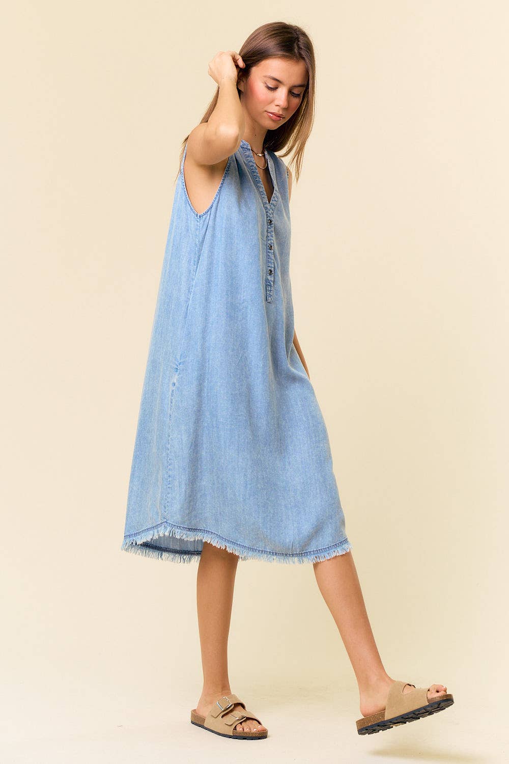 Vicki Denim Midi Dress