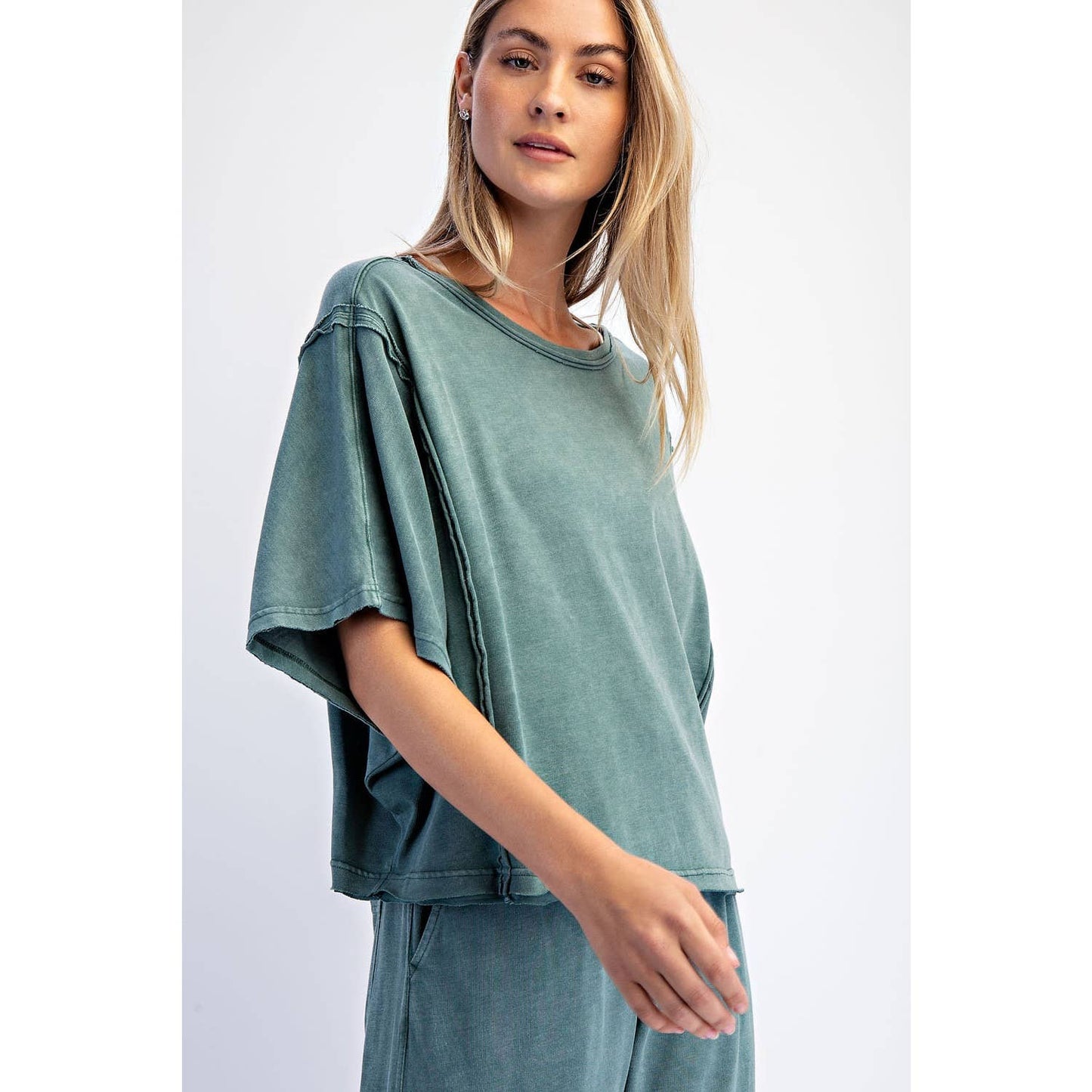 Mineral Washed Boxy Top