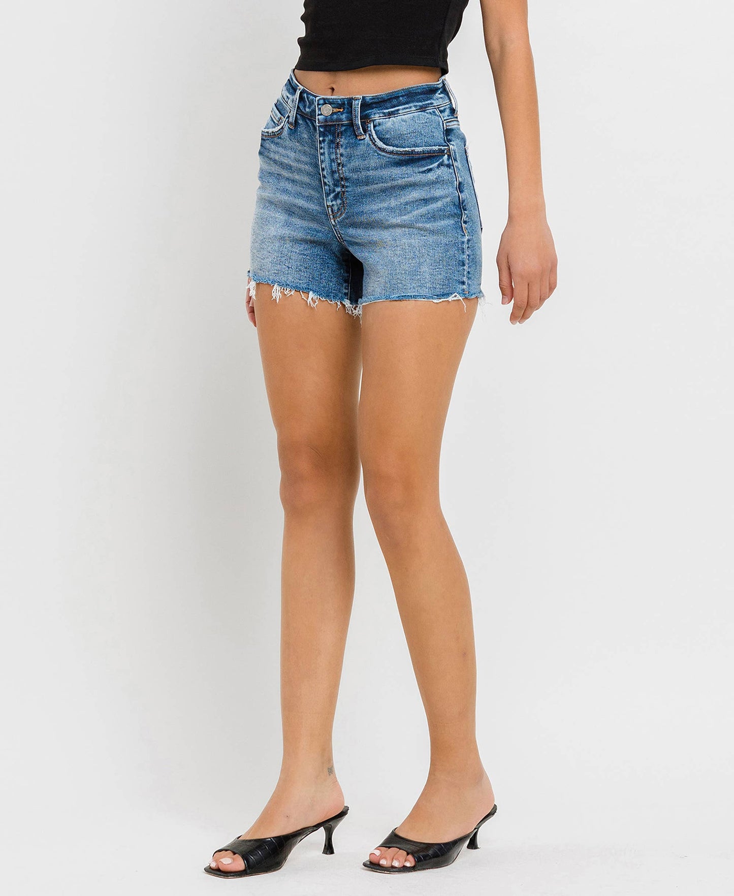 The High Rise Raw Hem Short