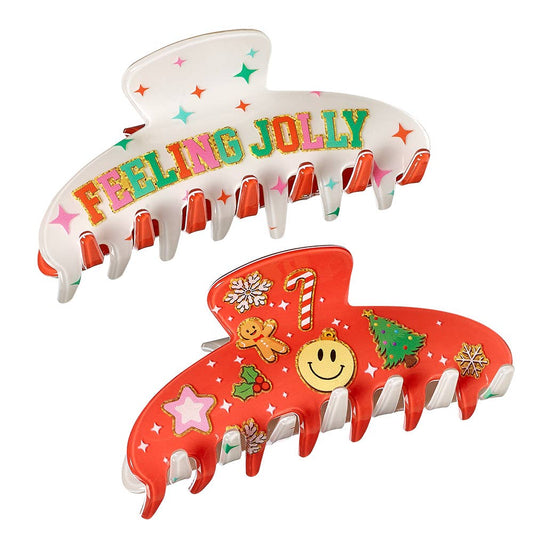 Feeling Jolly Claw Clip - Milly's Boutique