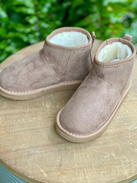 Girl’s Fur Lined Short Boot - Milly's Boutique