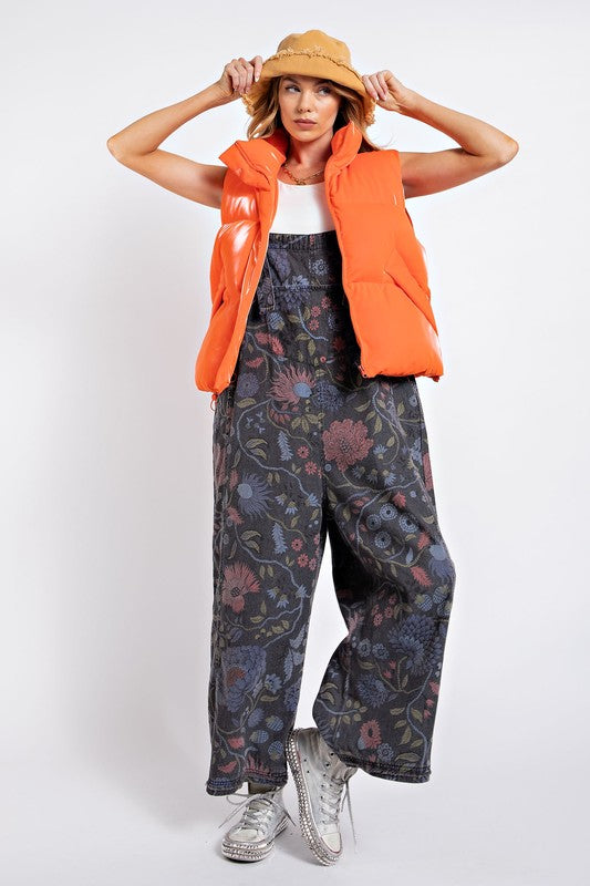 Hazel Printed Overall - Milly's Boutique