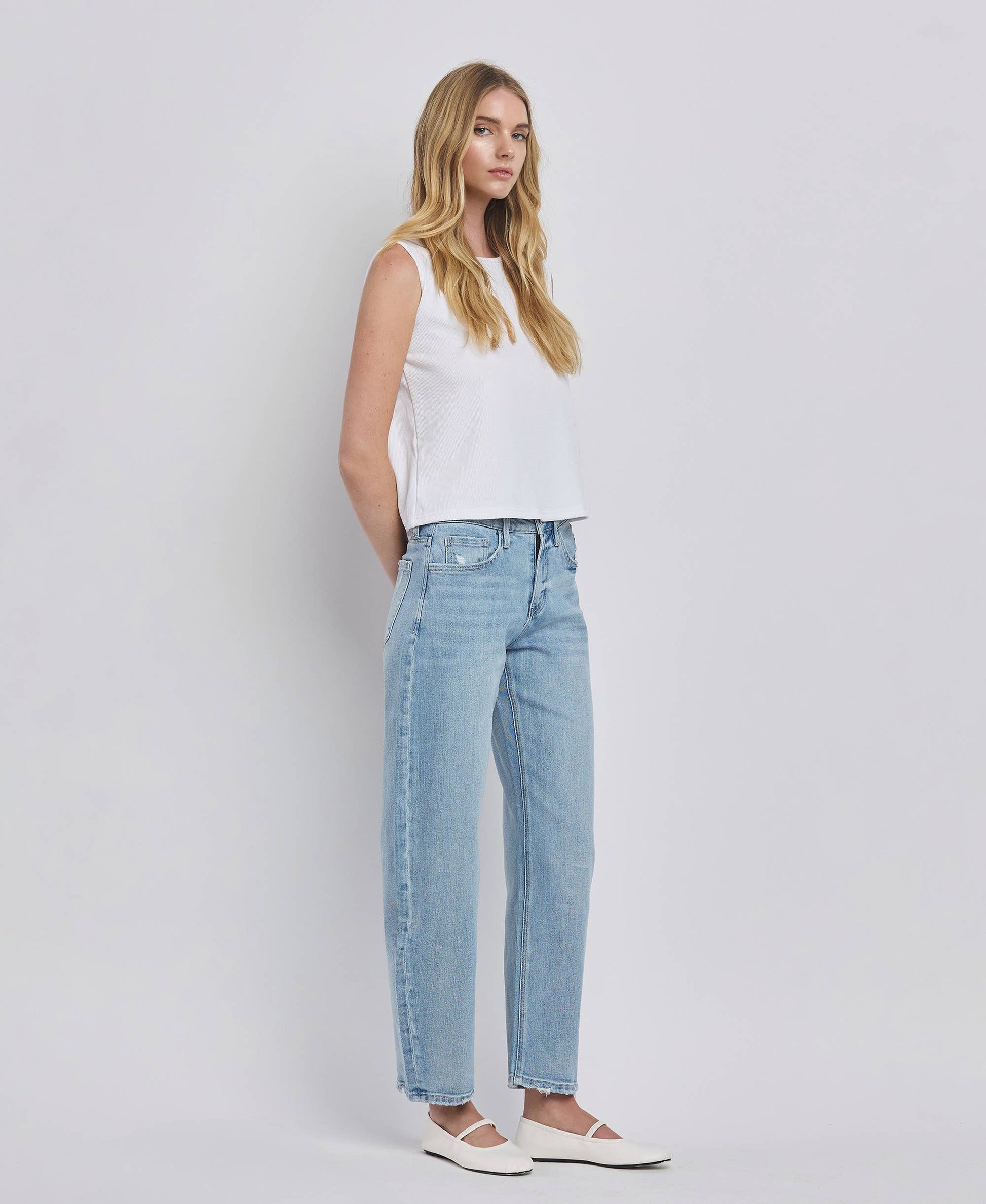 High Rise Barrel Jean - Milly's Boutique