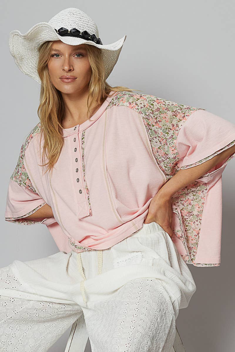 Hope Floral Patch Top - Milly's Boutique
