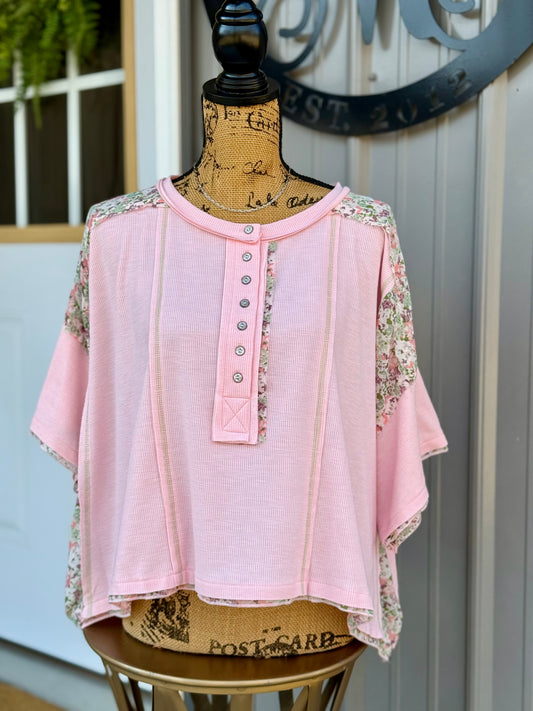 Hope Floral Patch Top - Milly's Boutique