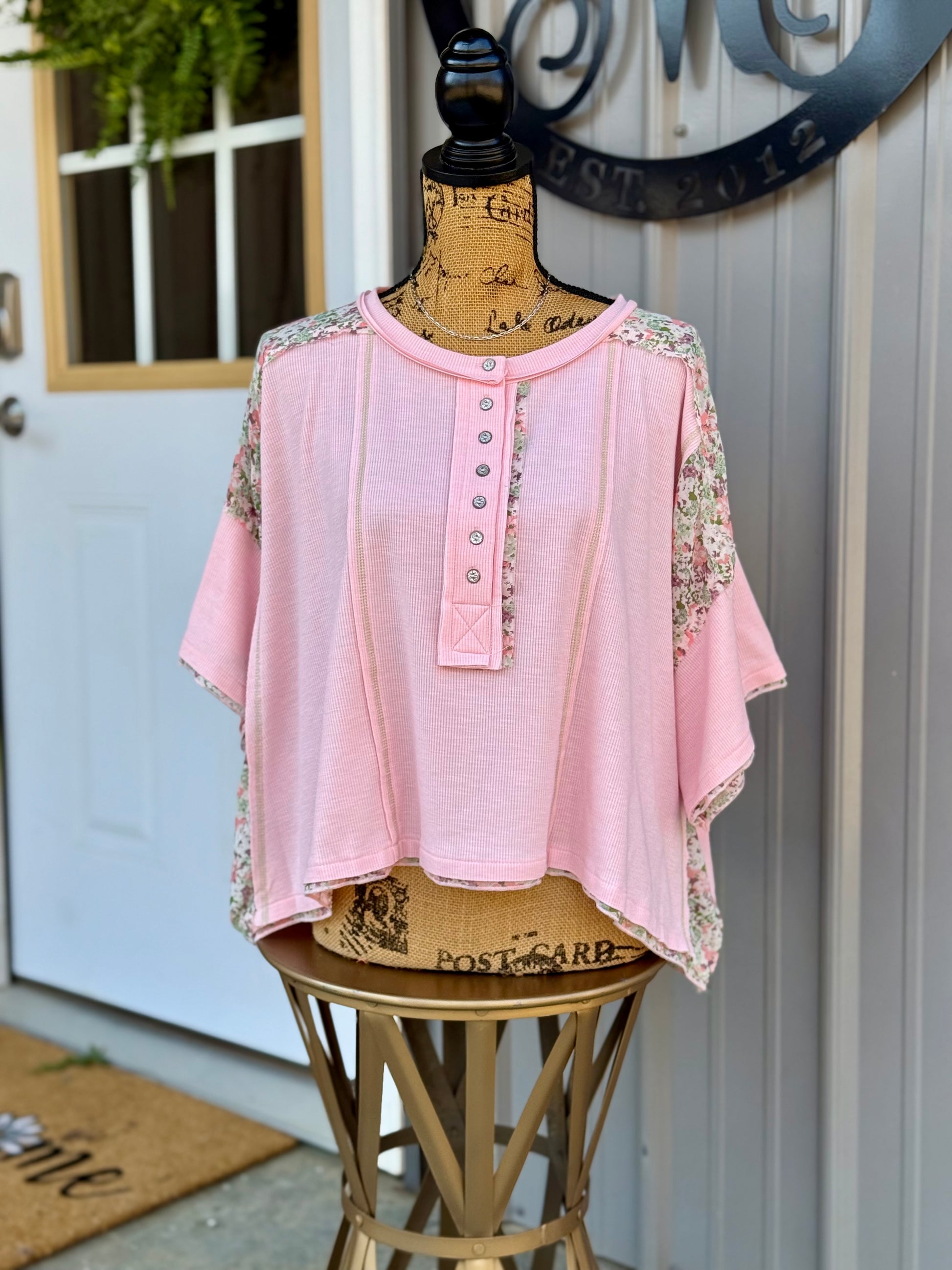 Hope Floral Patch Top - Milly's Boutique