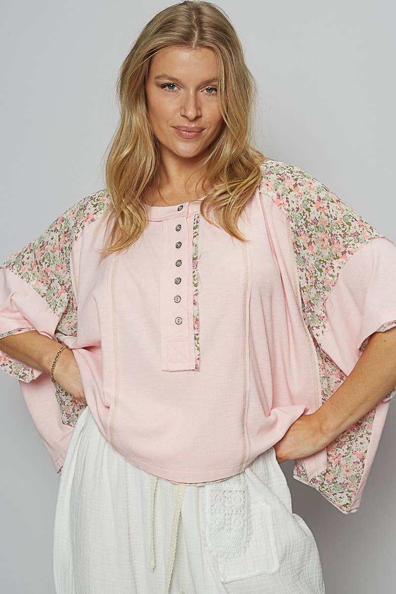 Hope Floral Patch Top - Milly's Boutique