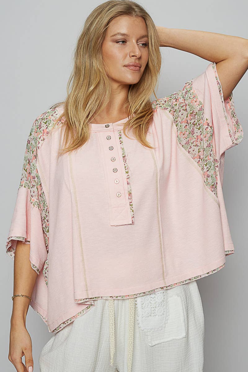 Hope Floral Patch Top - Milly's Boutique