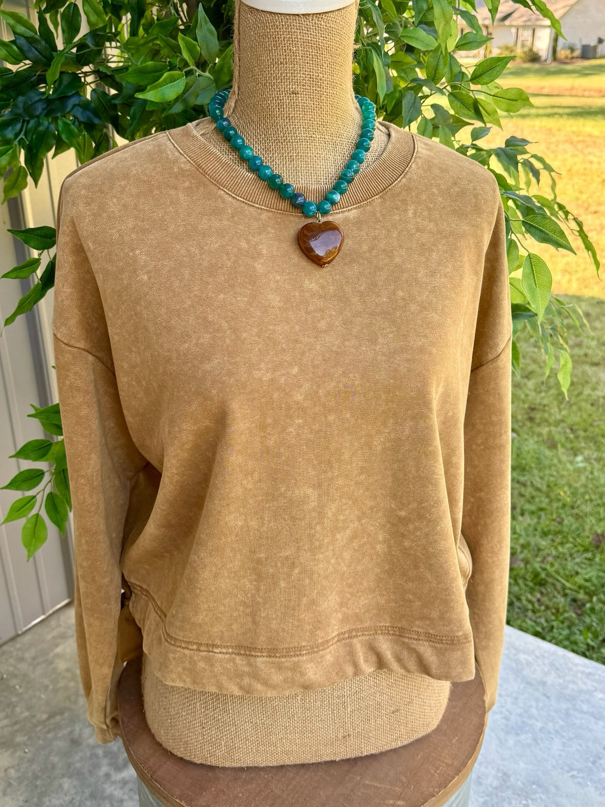Soft Faded Mineral Washed Sweatshirt