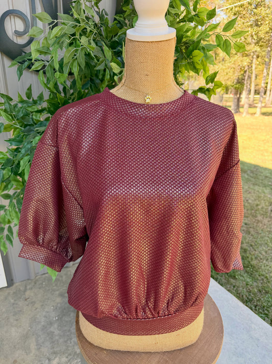 The Glam Metallic Sweatshirt