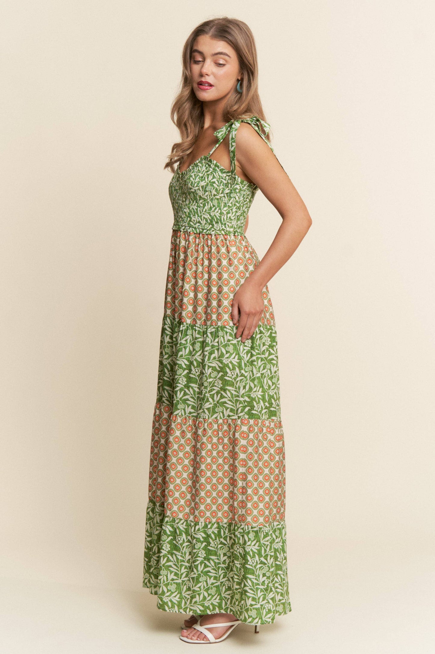 Jade Boho Smocked Wide Leg Jumpsuit - Milly's Boutique