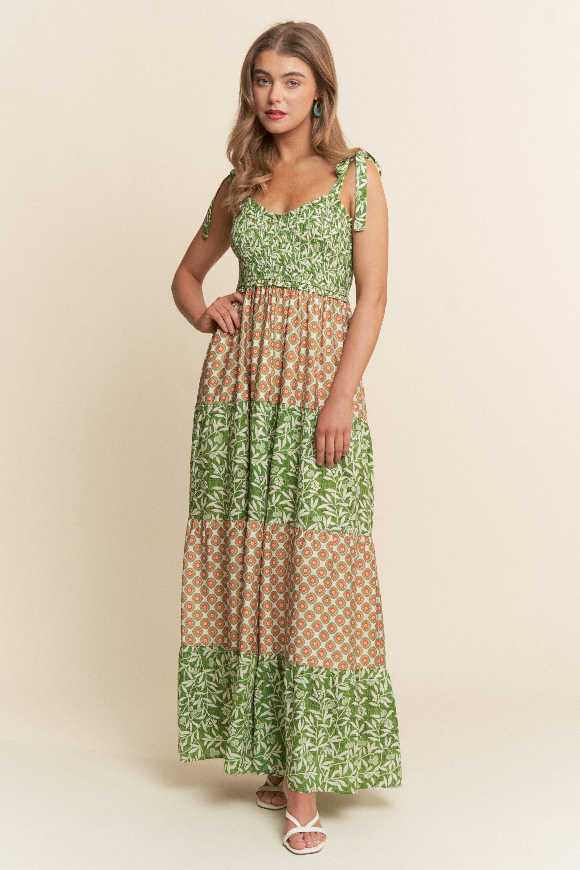 Jade Boho Smocked Wide Leg Jumpsuit - Milly's Boutique