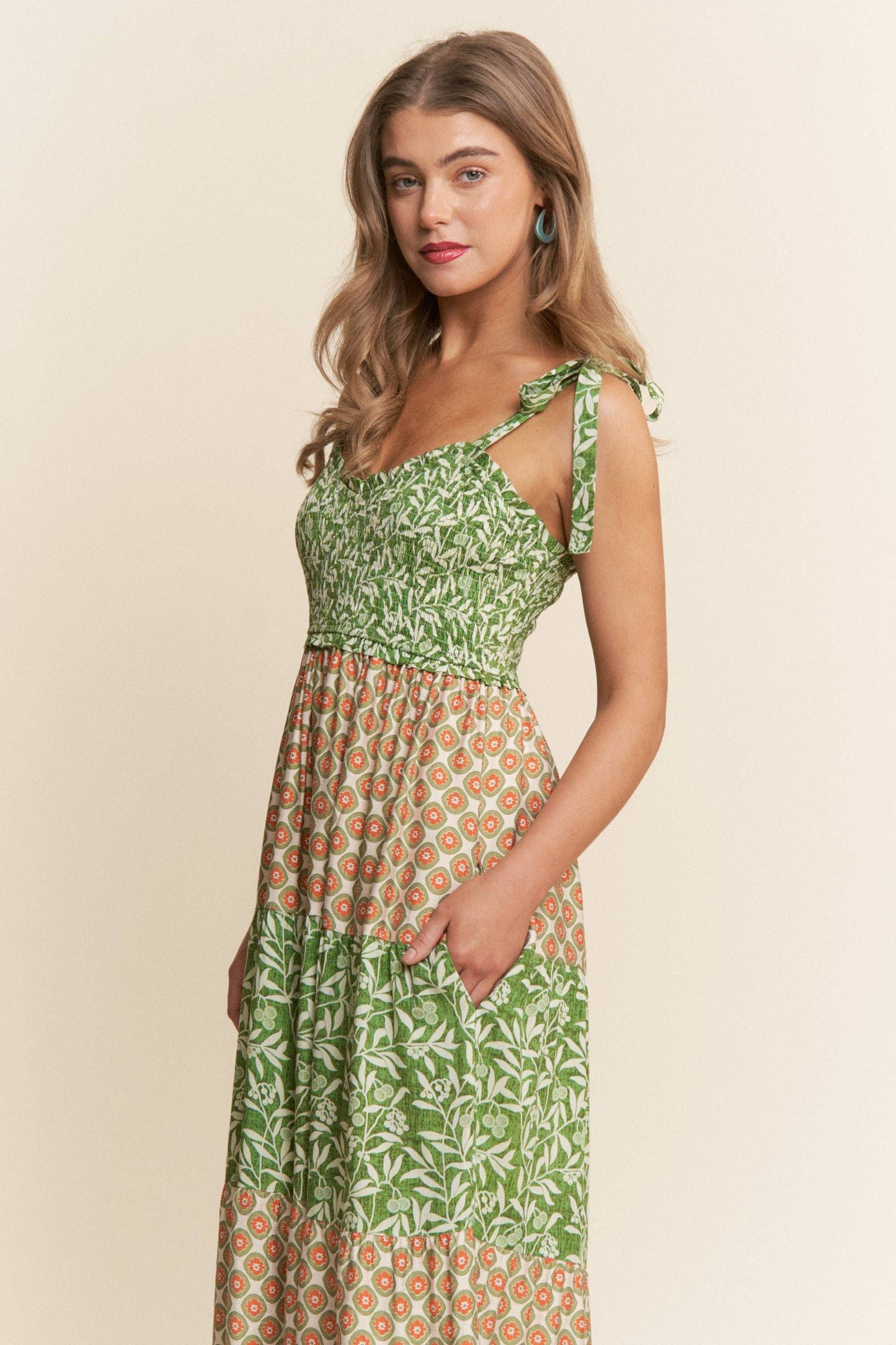 Jade Boho Smocked Wide Leg Jumpsuit - Milly's Boutique