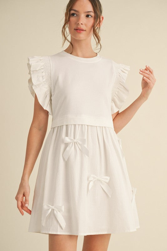 Janie Twofer Dress with Bow Ties Skirt - Milly's Boutique