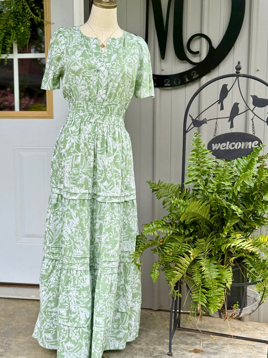 Jena Tiered Pintuck Maxi Dress - Milly's Boutique