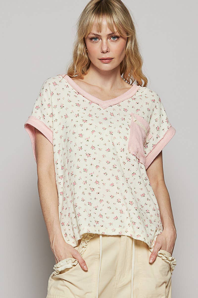 Jenny Floral Printed Top - Milly's Boutique
