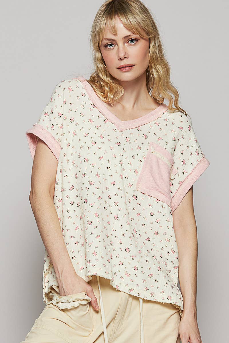 Jenny Floral Printed Top - Milly's Boutique