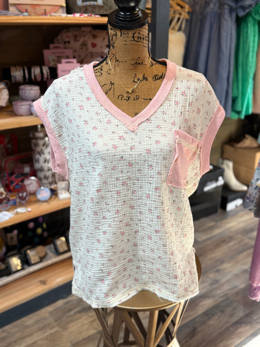Jenny Floral Printed Top - Milly's Boutique