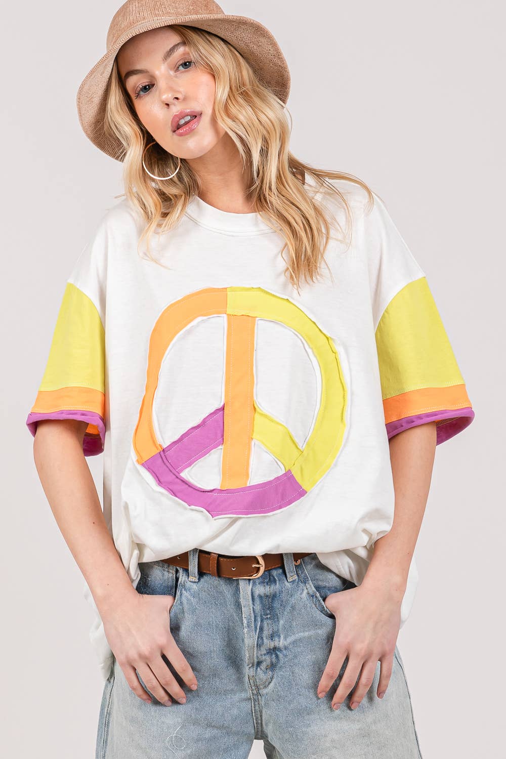 Joni Color block Plus Top - Milly's Boutique