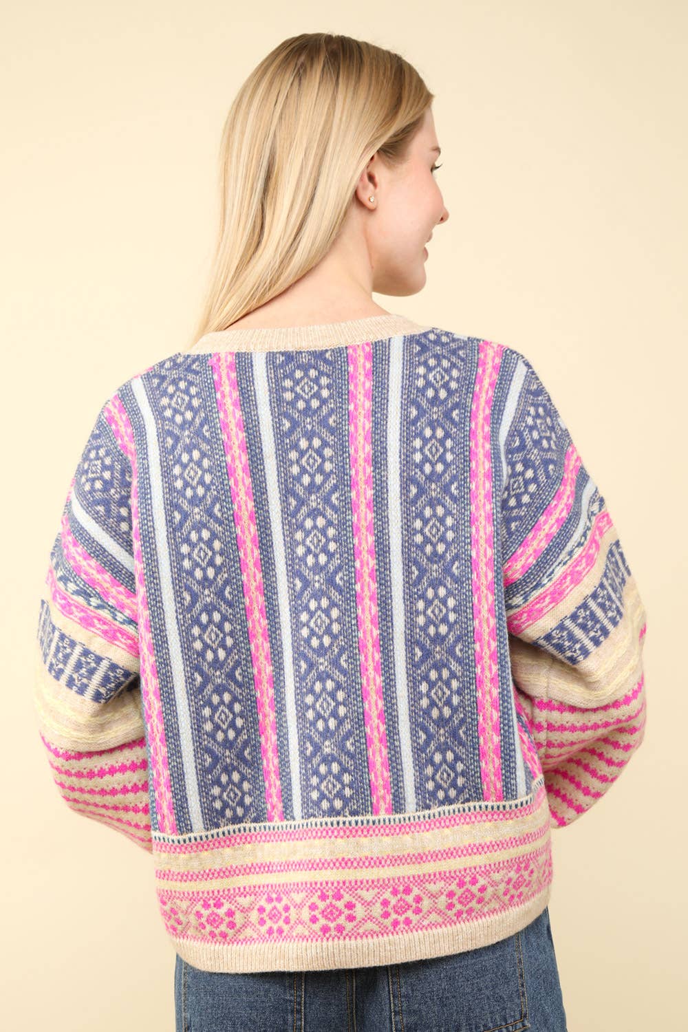 Josie Oversized Cozy Printed Sweater - Milly's Boutique