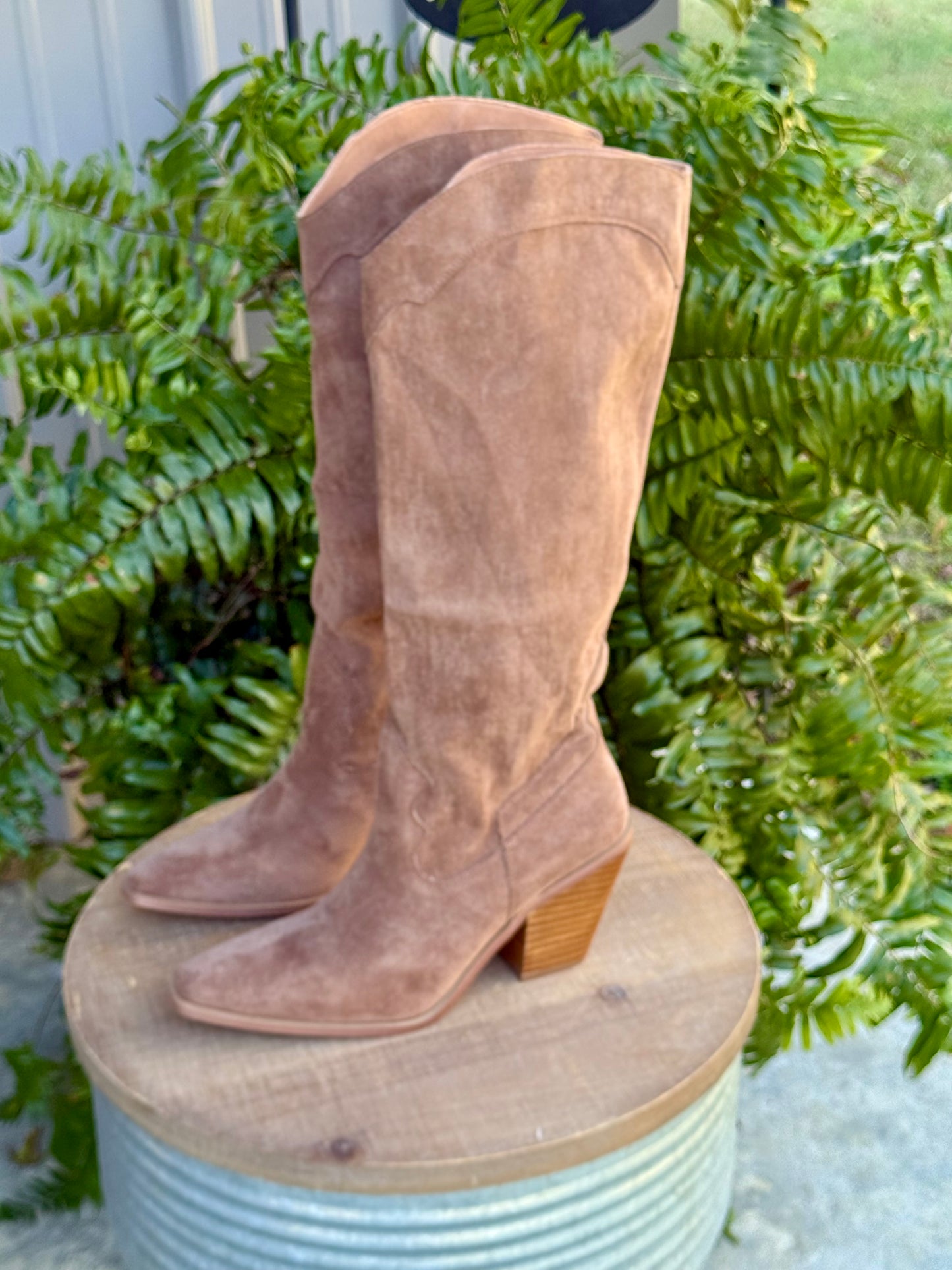 Kendra Suede Tall Boot - Milly's Boutique
