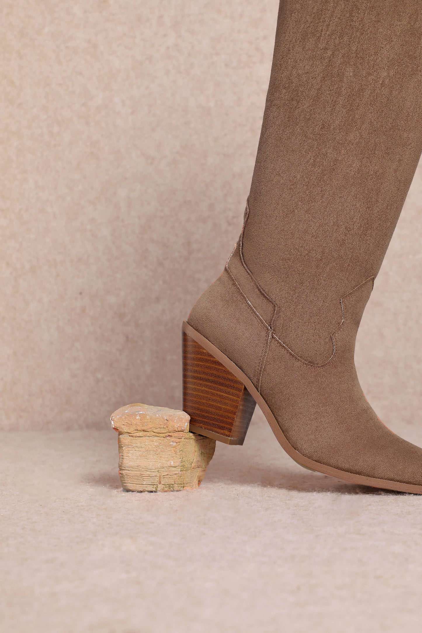 Kendra Suede Tall Boot - Milly's Boutique