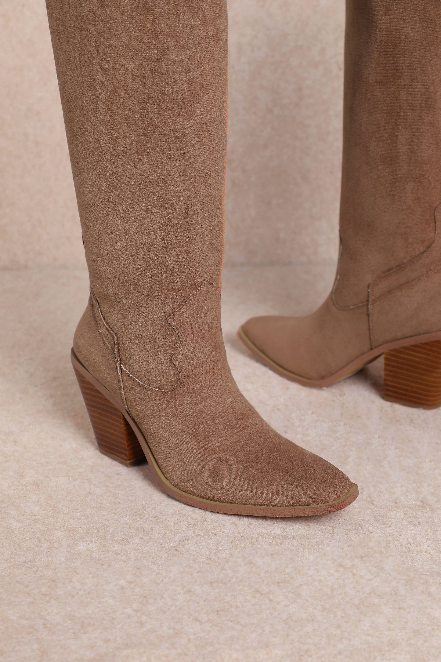 Kendra Suede Tall Boot - Milly's Boutique
