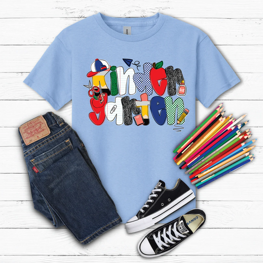 Kindergarten Back to School Tee - Milly's Boutique