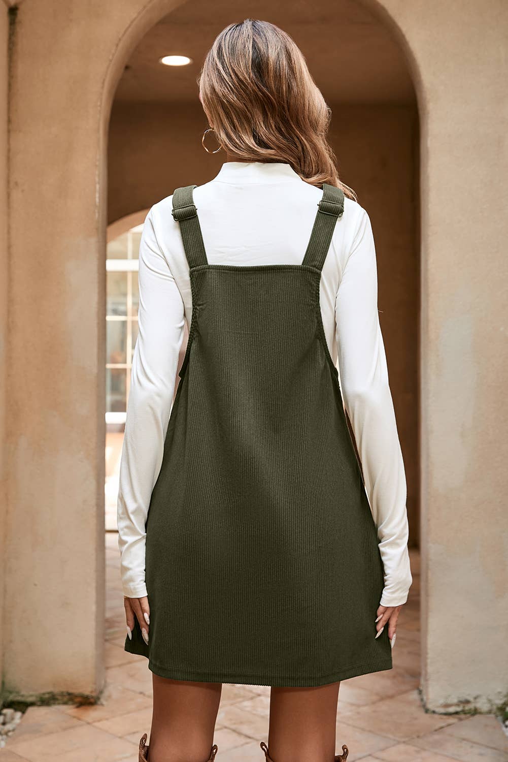 Laci Corduroy Overall Dress - Milly's Boutique