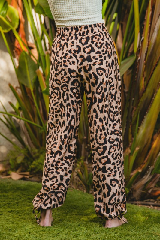 Leopard Drawstring Joggers - Milly's Boutique