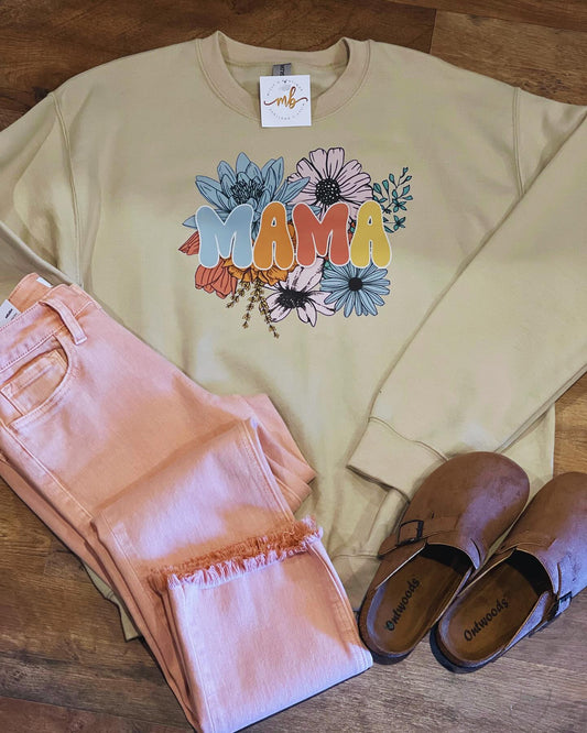 Mama Floral Sweatshirt - Milly's Boutique