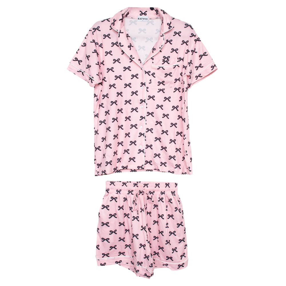 Mini Coquette Bow Pajama Set - Milly's Boutique